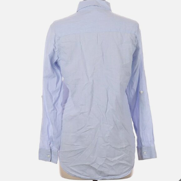 Japna Women Blue Long Sleeve Button-Down Shirt - Picture 5 of 7